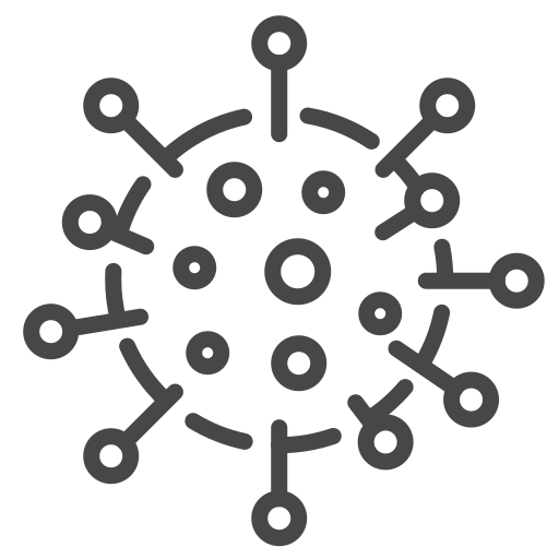 Grafik eines Gürtelrose Virus